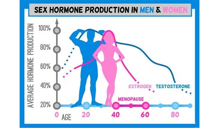 男性与女性生育能力趋势图